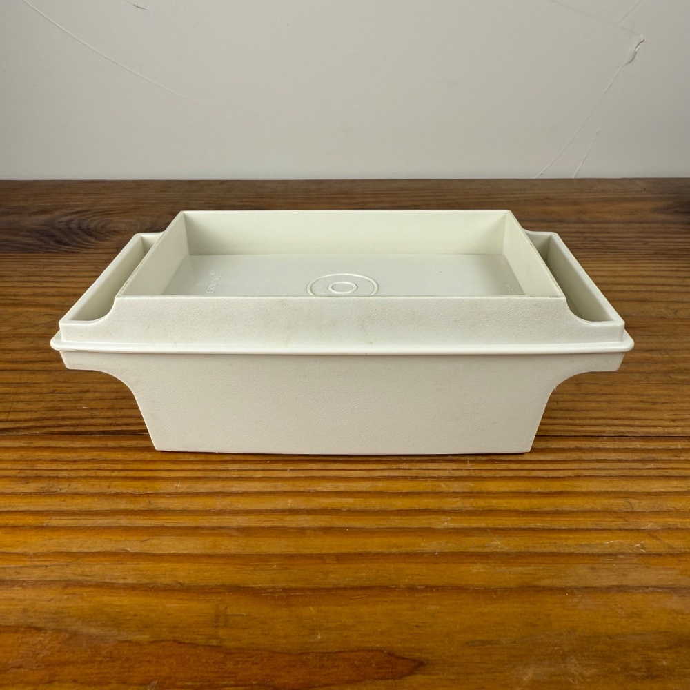 Vintage Tupperware Butter Dish + Rectangular Container | Modular Kitchen Set - Picture 6 of 13